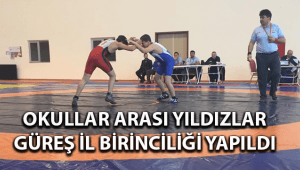 OKULLAR ARASI YILDIZLAR GÜREŞ İL BİRİNCİLİĞİ YAPILDI