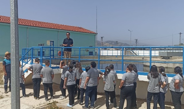 Ortaokul Öğrencileri Alaşehir Atıksu Arıtma Tesisi’ni Gezdi