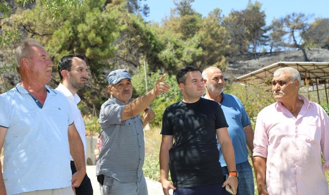 Orman Yangını Sonrası Yukarıçobanisa'da İncelemeler Başlandı.