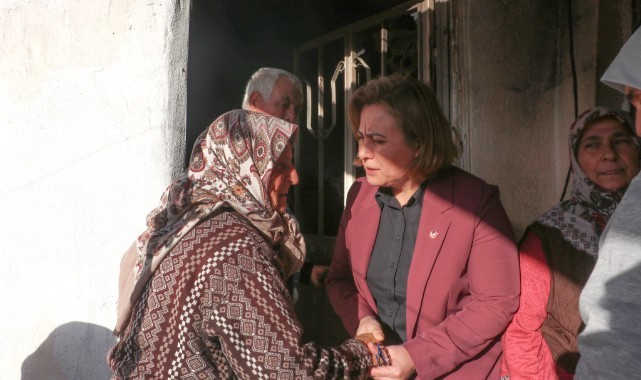 Gündüz'den Evi Yanan Aileye Geçmiş Olsun Ziyareti