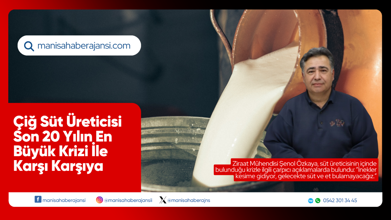 Çiğ Süt Üreticisi 20 Yılın En Büyük Kriziyle Karşı Karşıya