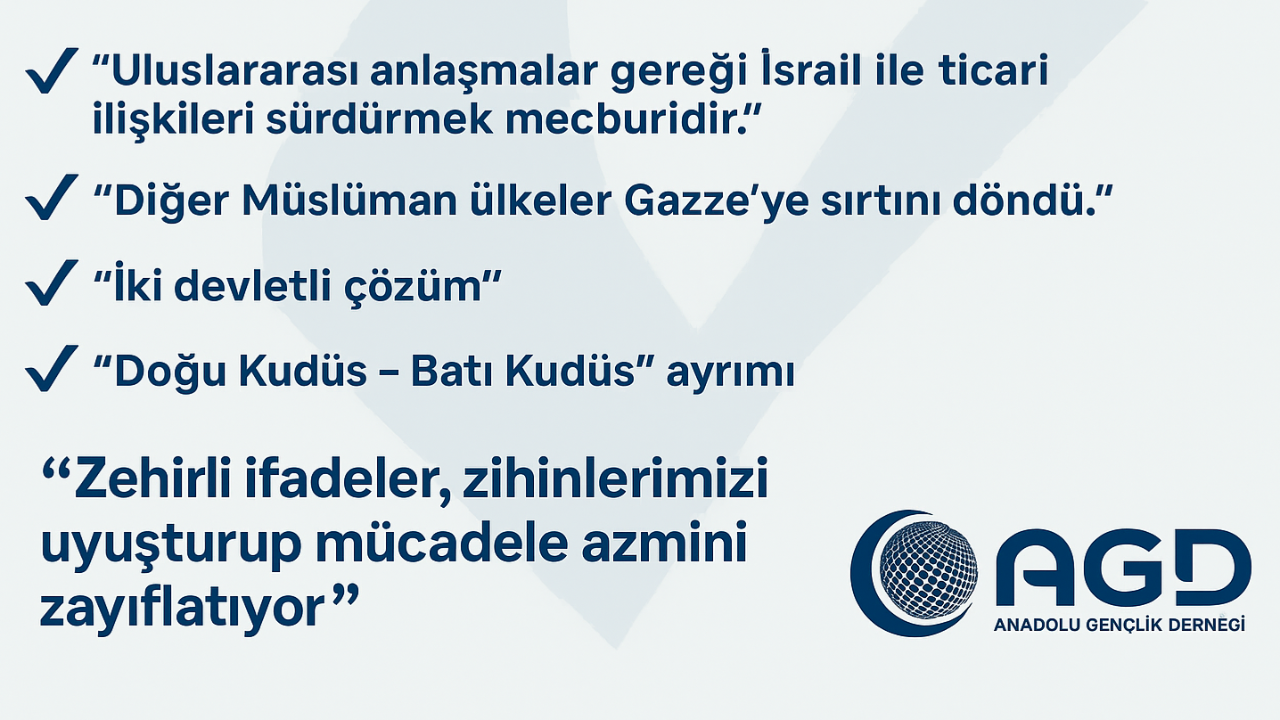 AGD'den Uyarı: Filistin Davasında Zehirli İfade Tuzaklarına Dikkat