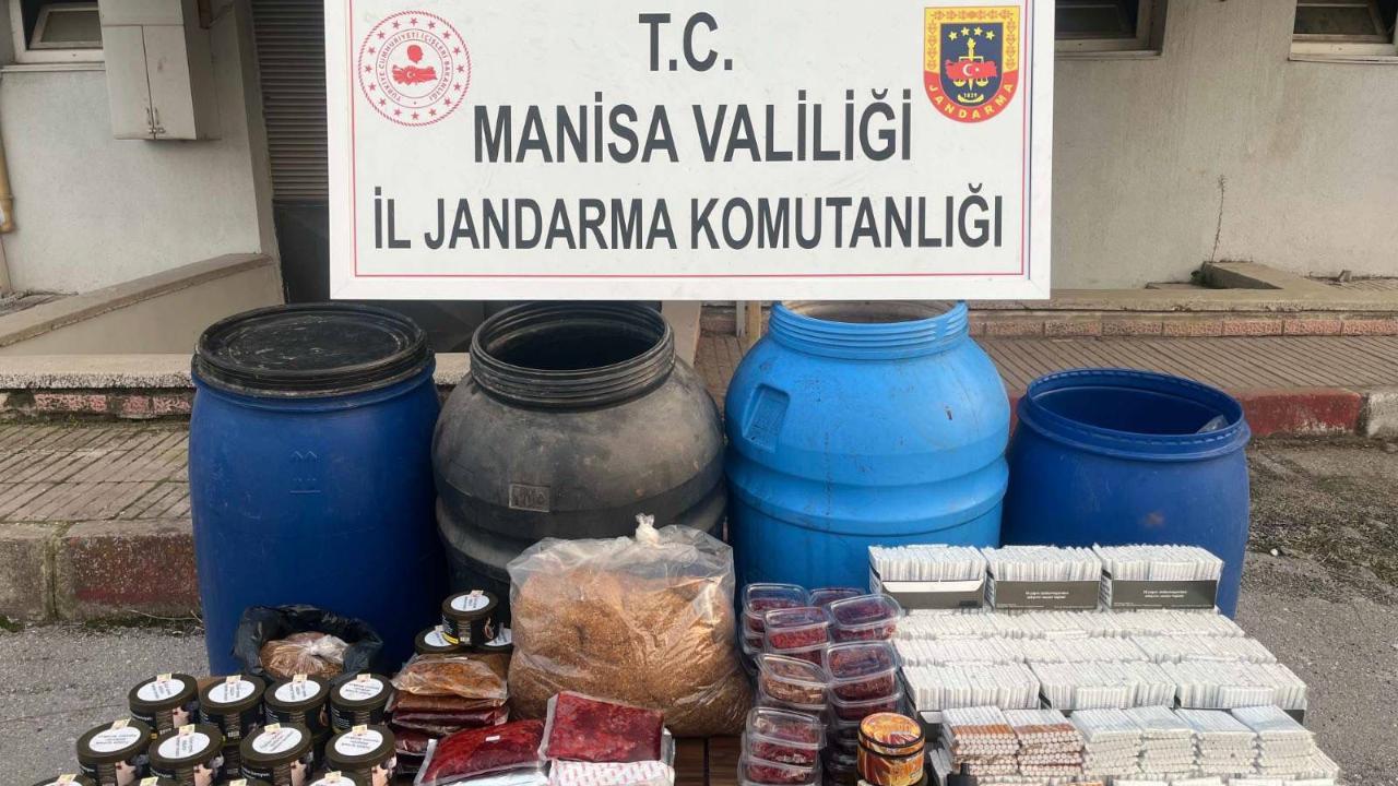 Manisa’da Kaçak İçki ve Tütün Operasyonu: 3 Şüpheli Gözaltında