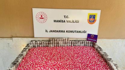 Alaşehir’de 11 bin 892 sentetik hap ele geçirildi