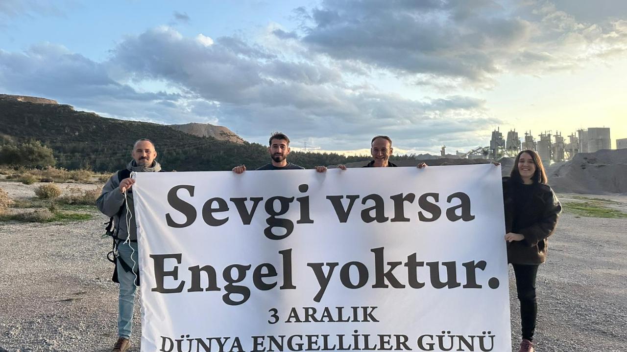 Soma’da Dünya Engelliler Günü için farkındalık uçuşu