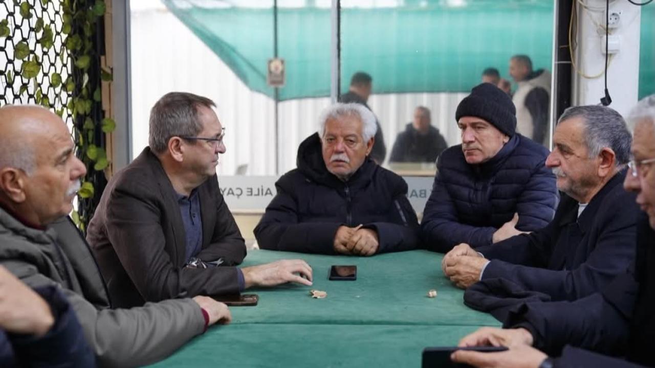 Başkan Ergin Sahada: Küçükköy ve Sarımsaklı’da Halkla Buluştu