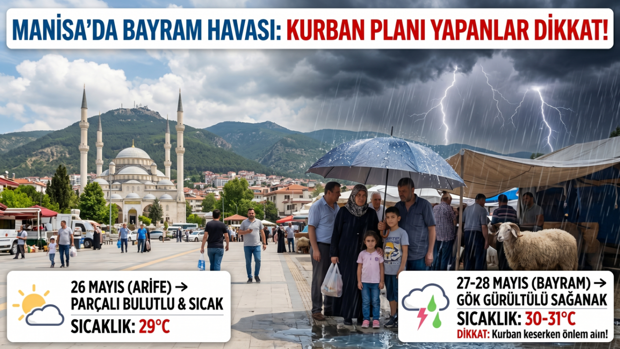 Manisa'da Bayram Havası Nasıl Olacak? Kurban Planı Yapanlar Dikkat!