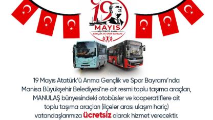 Manisa'da Kurban Bayramı'nda Toplu Taşıma Ücretsiz Olacak