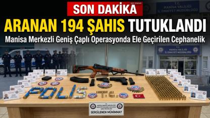 Aranan 194 Şahıs Tutuklandı