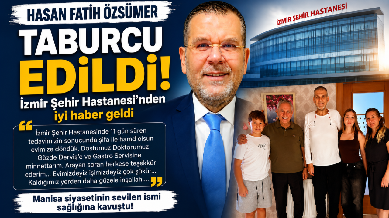 BÜLENT ARINÇ’TAN FATİH ÖZSÜMER’E GEÇMİŞ OLSUN ZİYARETİ