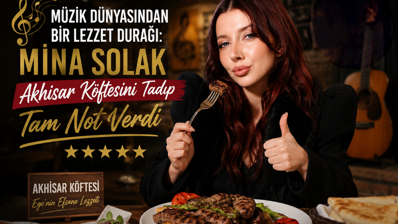 Müzik Dünyasından Bir Lezzet Durağı: Mina Solak Akhisar Köftesini Tadıp Tam Not Verdi