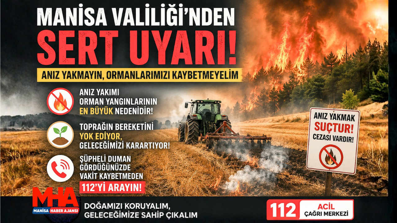 Anız Yakımı Orman Yangınları İçin Büyük Risk Oluşturuyor