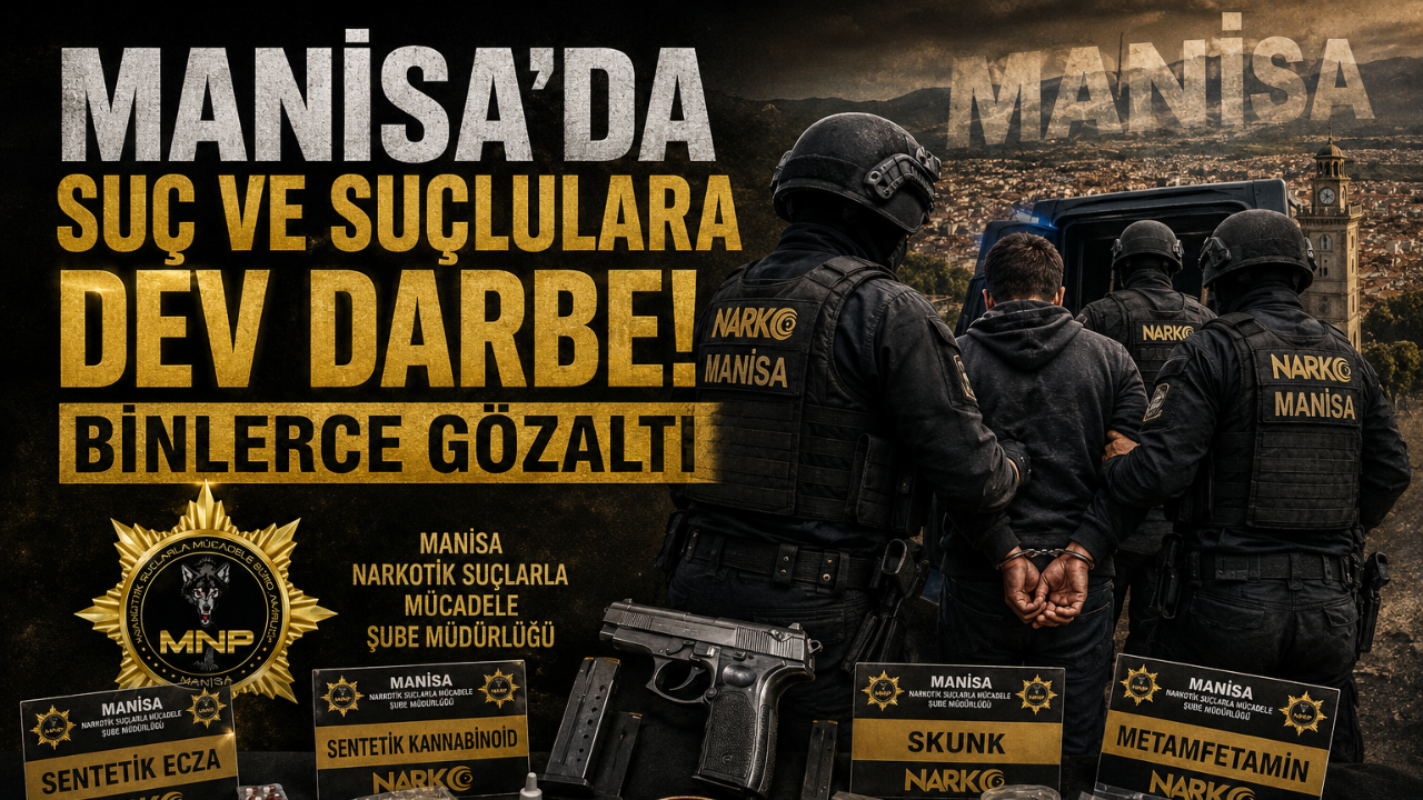 Manisa'da Suç ve Suçlulara Dev Darbe: Binlerce Gözaltı