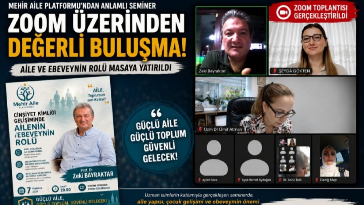 MEHİR AİLE PLATFORMU'NDA GÜÇLÜ AİLE VE SAĞLIKLI NESİLLER VURGUSU