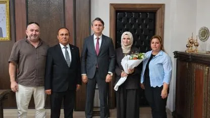 Saadet Partisi Saruhanlı’dan Kaymakam Özcan’a Ziyaret