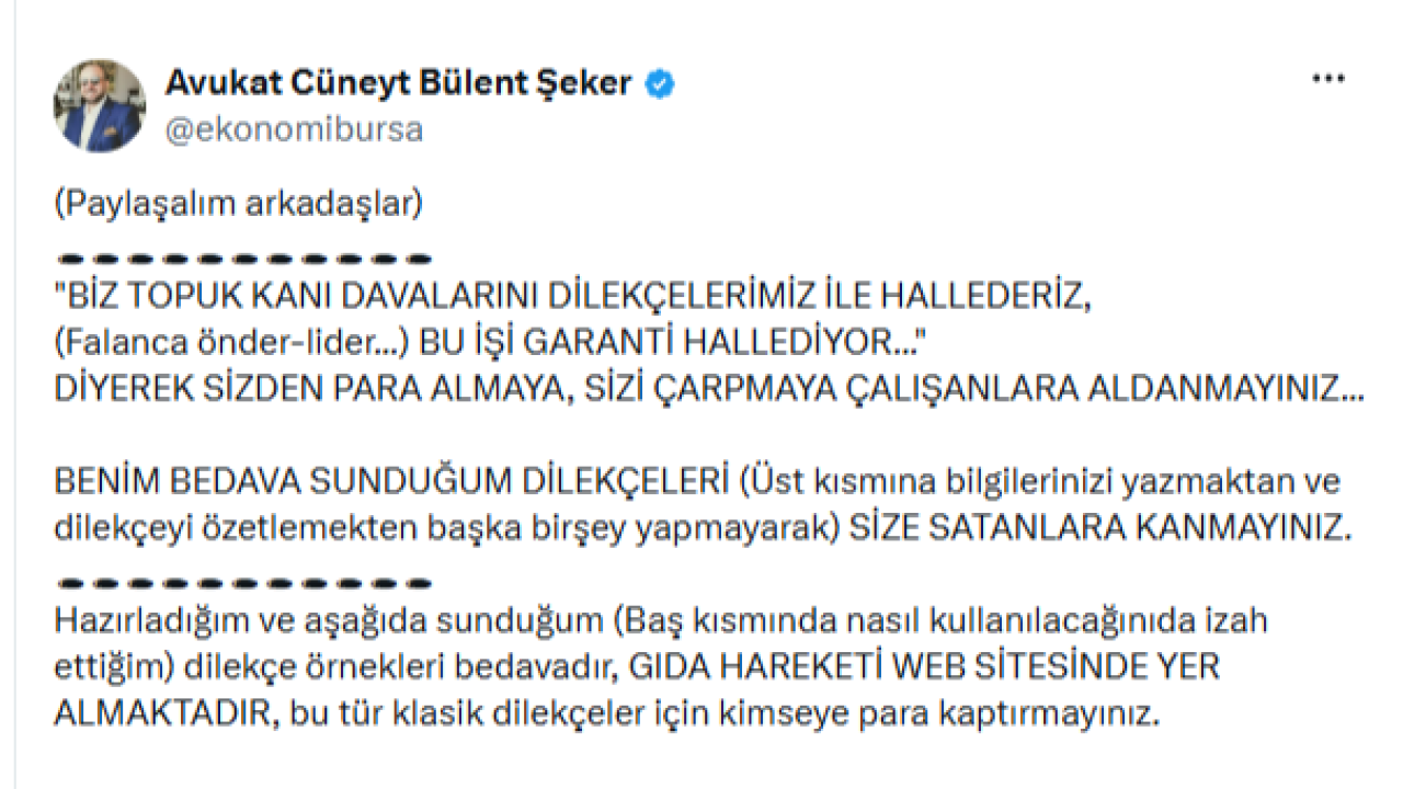 Topuk Kanı Davalarında Dolandırıcılık Uyarısı