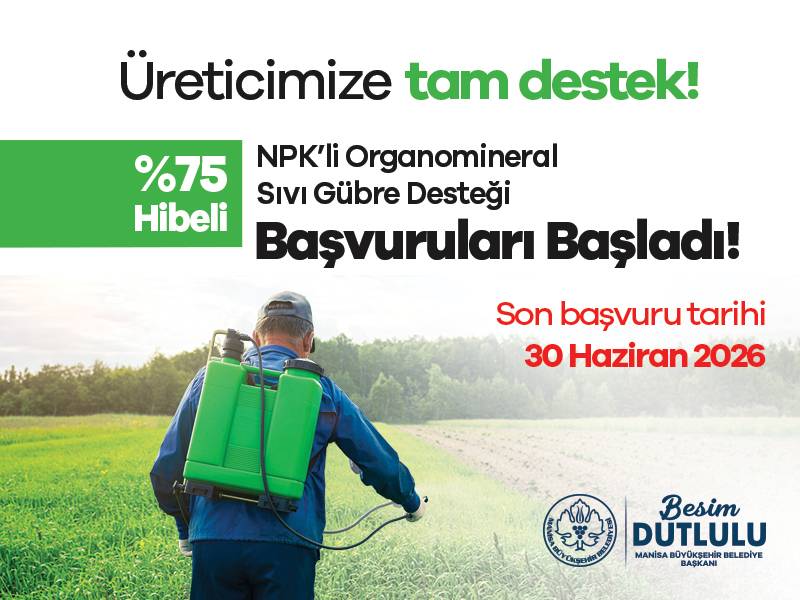 Manisa Büyükşehir’den Üreticiye Büyük Müjde