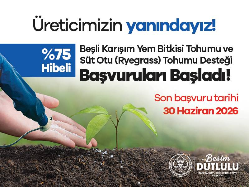 Manisa Büyükşehir’den Üreticiye Büyük Müjde